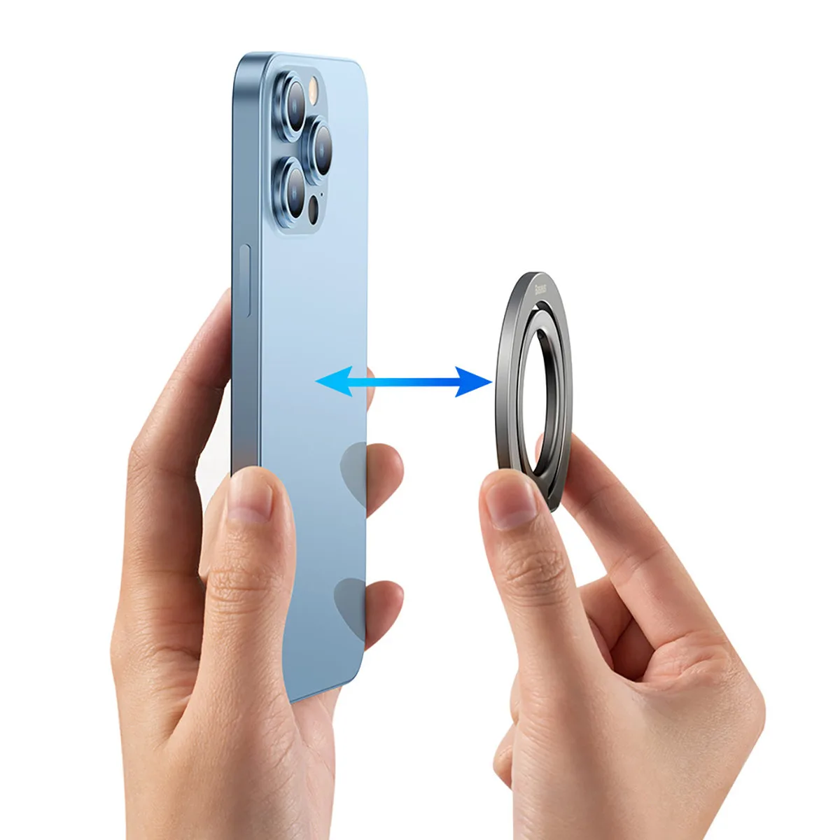 Suport magnetic pentru telefon cu inel Halo, gri 8