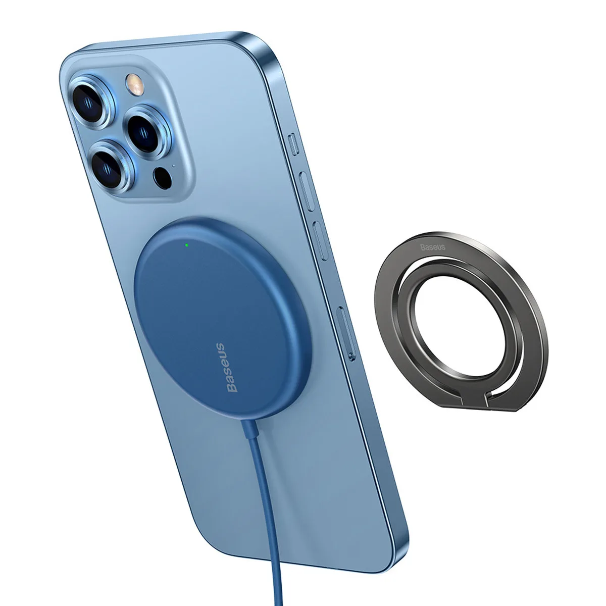 Suport magnetic pentru telefon cu inel Halo, gri 9