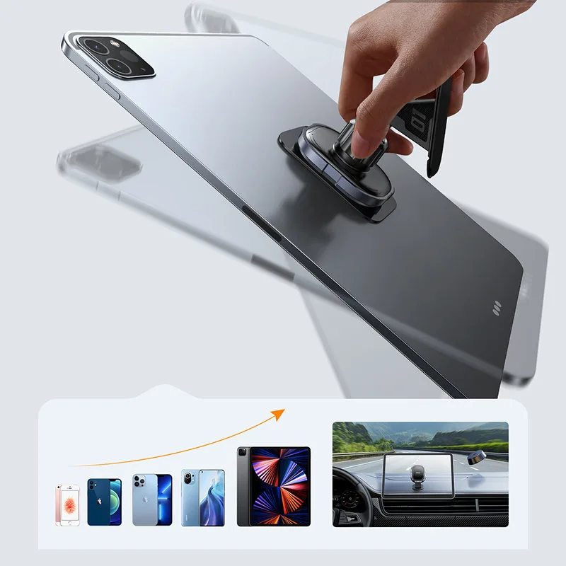 Mágneses telefon tartó a műszerfalra, szürke 3