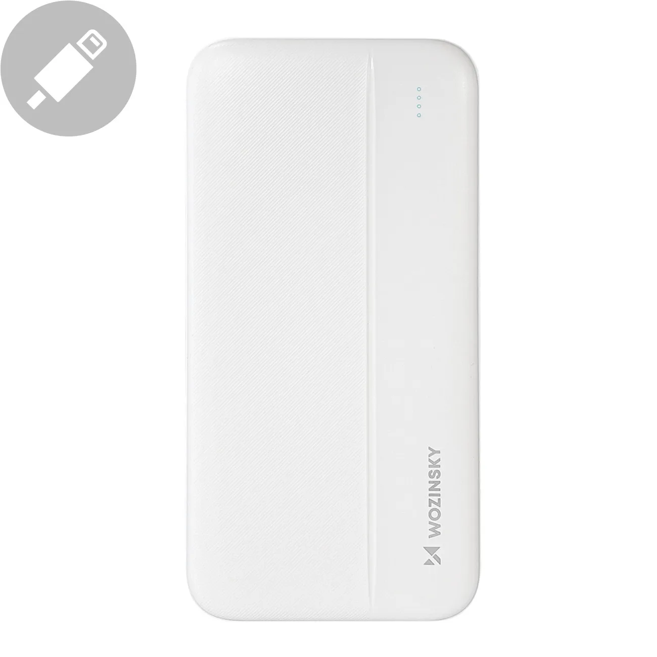 Li-Po 10000mAh Power Bank 2xUSB Fehér
