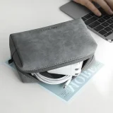 Geantă, husă, organizator, husă multifuncțională pentru accesorii, 19x12x8 cm, gri 2