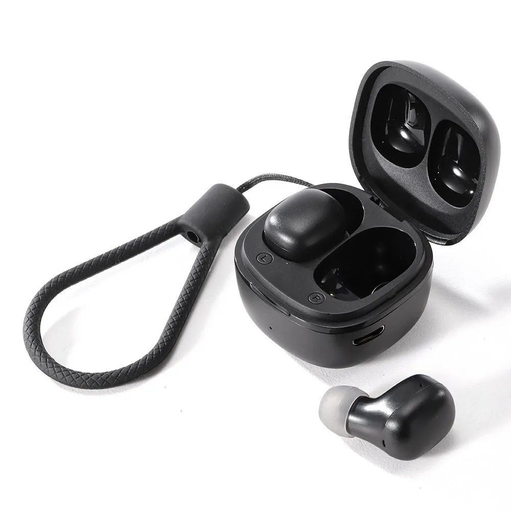 TWS IP54 wireless in-ear headphones, black 3