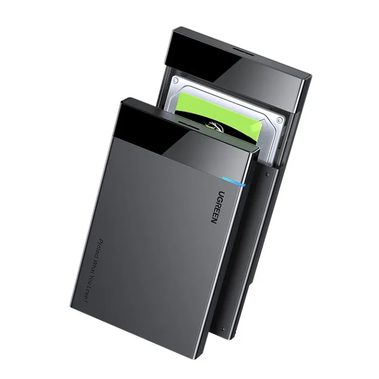 2,5 hüvelykes, 6 TB-os SATA merevlemez-ház USB-C 3.0 csatlakozóval, fekete