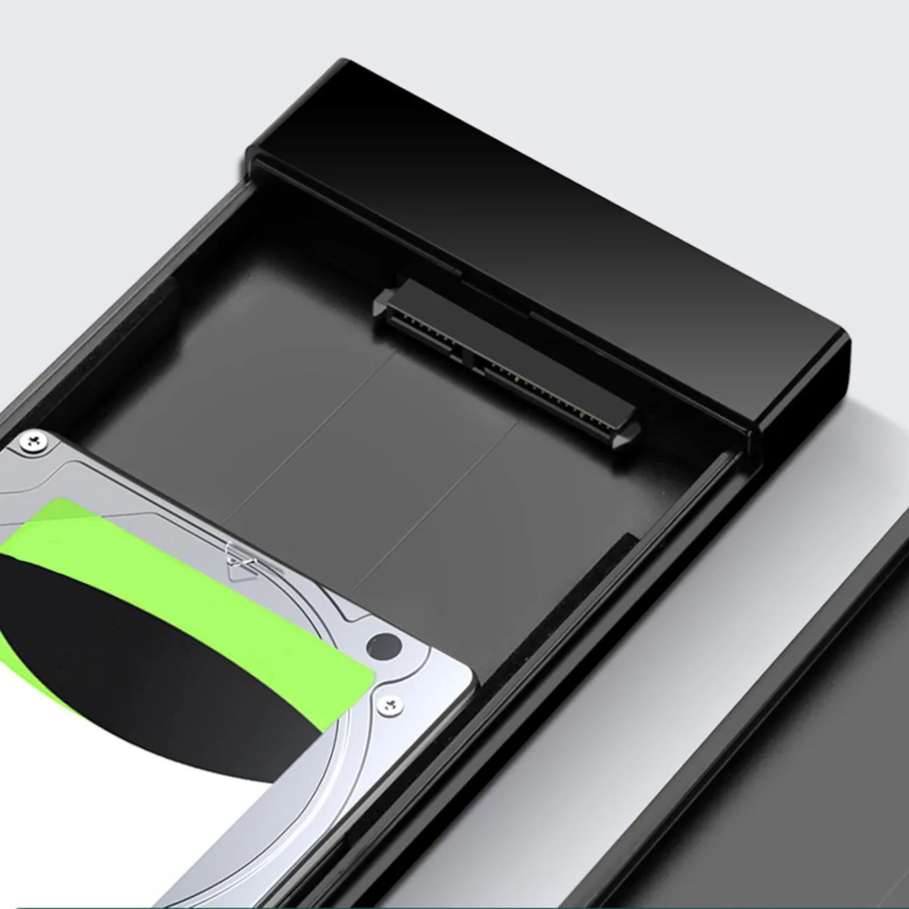 2,5 hüvelykes, 6 TB-os SATA merevlemez-ház USB-C 3.0 csatlakozóval, fekete 7