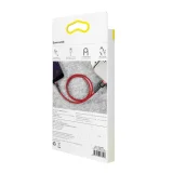 Wytrzymały elastyczny kabel przewód USB Iphone Iphone Lightning QC3.0 2.4A 0.5M czerwony 10