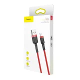 Wytrzymały elastyczny kabel przewód USB Iphone Iphone Lightning QC3.0 2.4A 0.5M czerwony 9