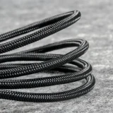 USB kábel 4 v 1 pre iPhone Lightning na 2 x USB-C a microUSB, opletený nylonom, 3,5 A, 1,2 m, čierny 11