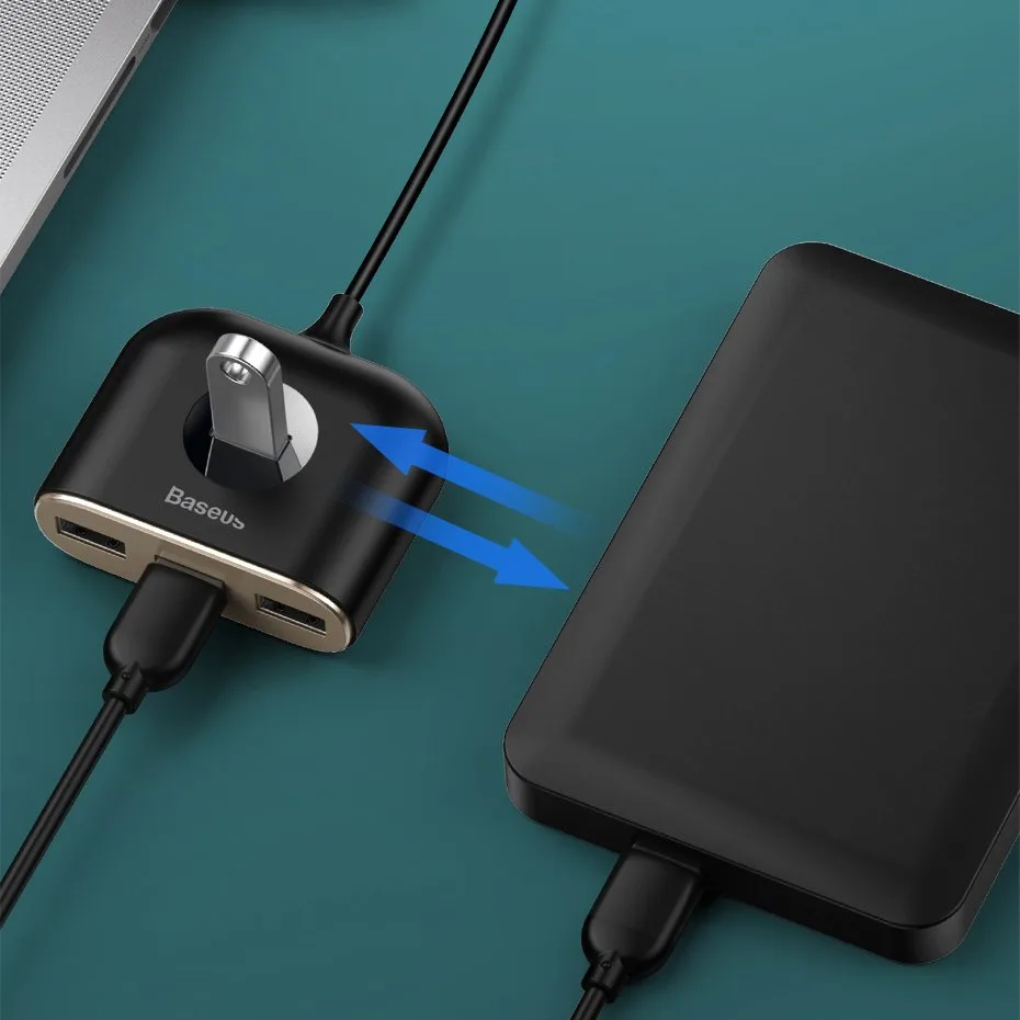 4-in-1 USB Hub Adapter USB 3.0 to USB 3.0*1 + USB 2.0*3 1m Black 11