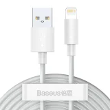 2x USB-C – iPhone Lightning kábel, gyors töltés, Power Delivery, 1,5 m, fehér
