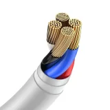 2x USB-C – iPhone Lightning kábel, gyors töltés, Power Delivery, 1,5 m, fehér 2