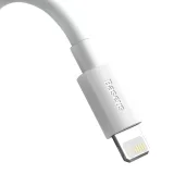 2x USB-C – iPhone Lightning kábel, gyors töltés, Power Delivery, 1,5 m, fehér 4