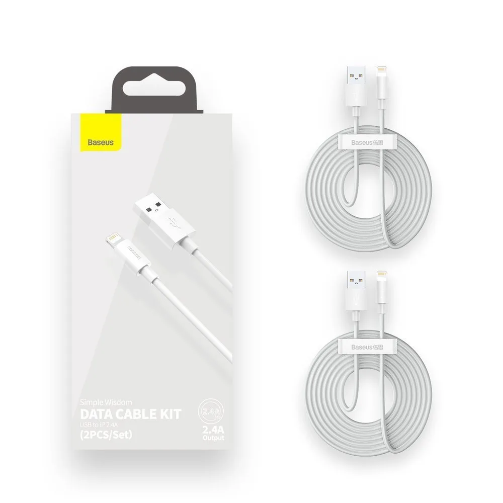 2x kabel USB Iphone Lightning szybkie ładowanie Power Delivery 1.5 m biały 5