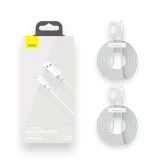 2x USB-C – iPhone Lightning kábel, gyors töltés, Power Delivery, 1,5 m, fehér 5