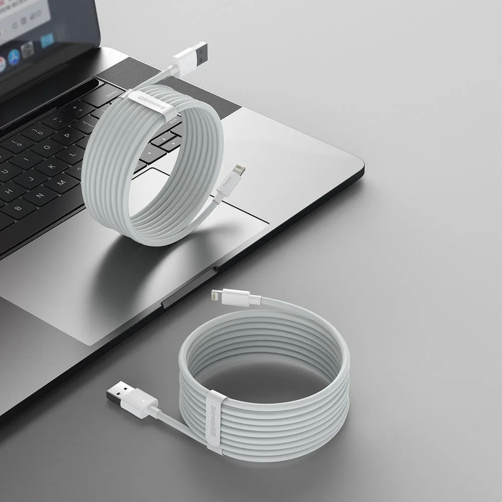 2x kabel USB Iphone Lightning szybkie ładowanie Power Delivery 1.5 m biały 8
