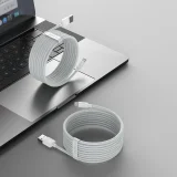 2x USB-C – iPhone Lightning kábel, gyors töltés, Power Delivery, 1,5 m, fehér 8