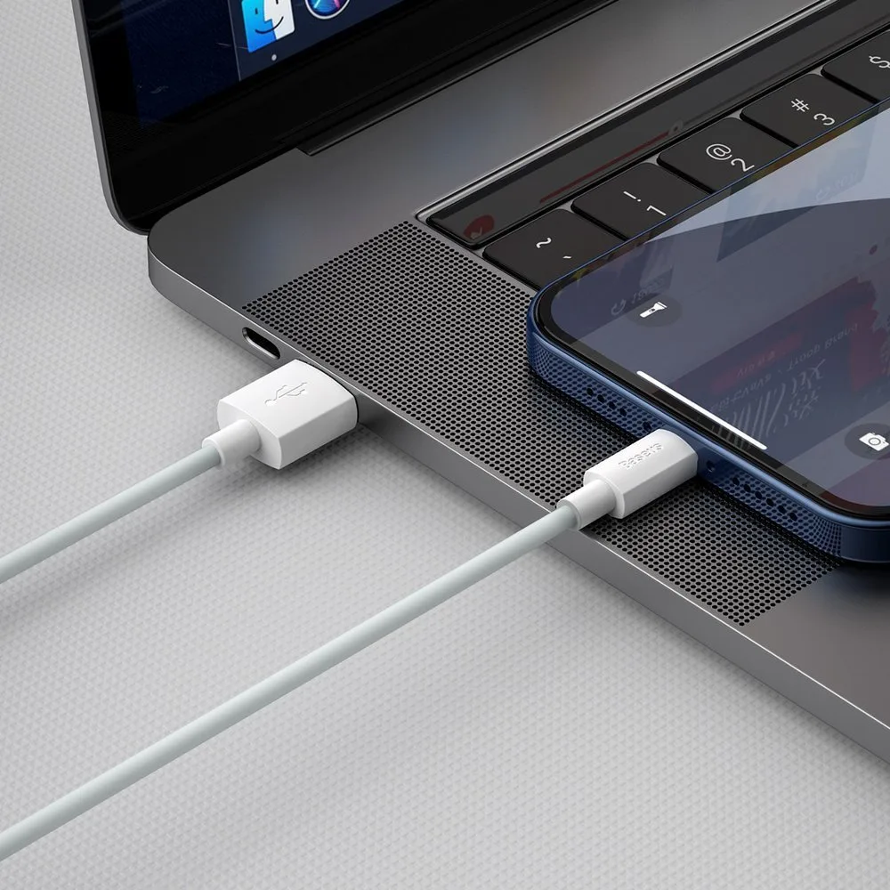 2x kabel USB Iphone Lightning szybkie ładowanie Power Delivery 1.5 m biały 9