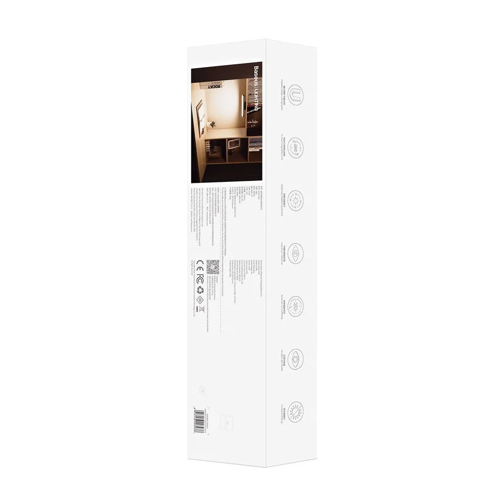 Lampă magnetică cu LED pentru iluminat nocturn, lampă sub dulap pentru casă, bucătărie, dormitor, gri 6