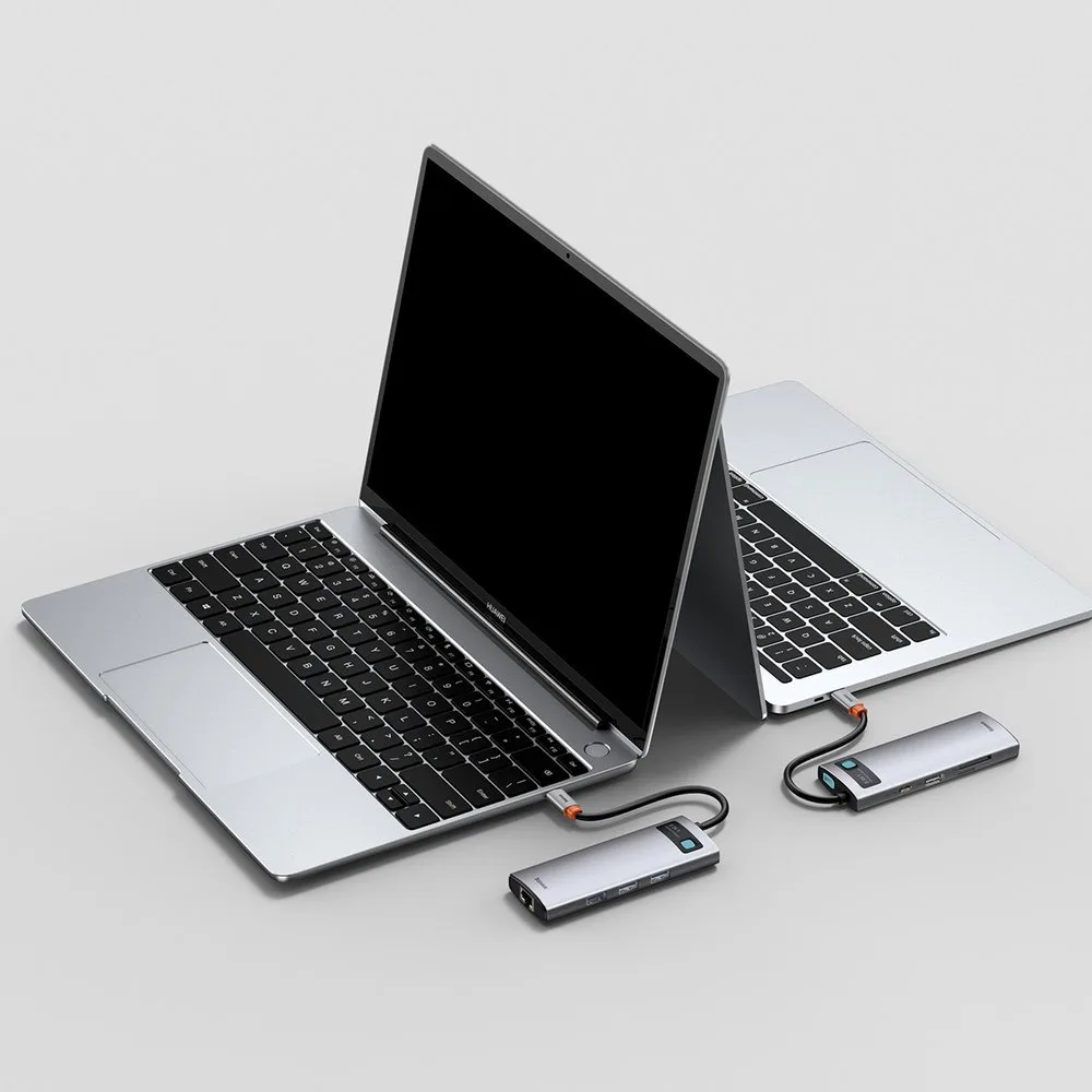8-in-1-Multifunktions-Hub: USB, USB-C PD 100 W, HDMI, SD- und microSD-Kartenleser, 3x USB 3.2, RJ45, Grau 11