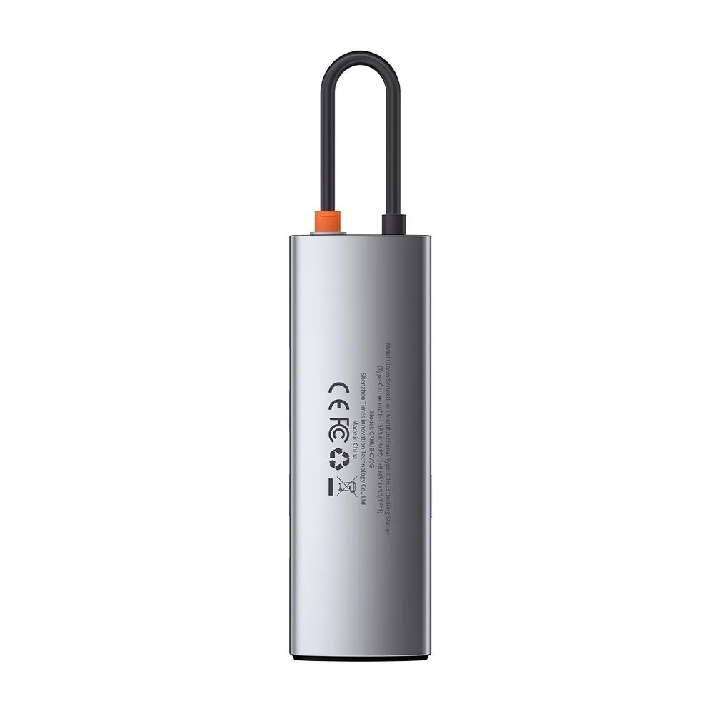 8-in-1-Multifunktions-Hub: USB, USB-C PD 100 W, HDMI, SD- und microSD-Kartenleser, 3x USB 3.2, RJ45, Grau 7