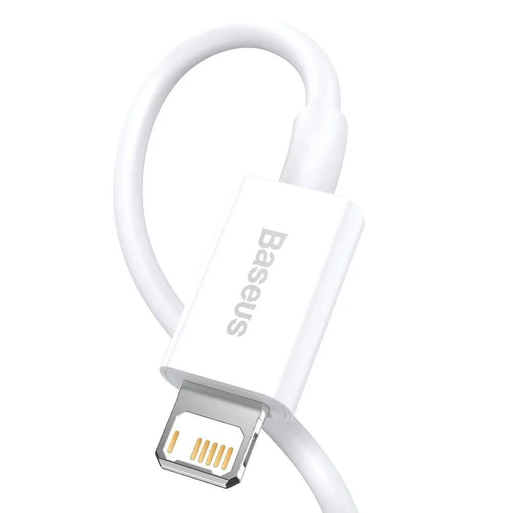 Superior kabel przewód USB Iphone Lightning 2.4A 1m Biały 3