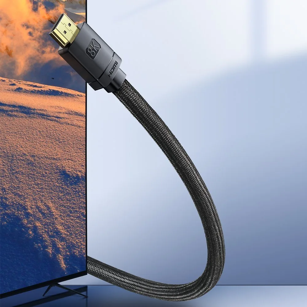 Kabel HDMI 2.1 8K 60 Hz eARC QMS Dynamic HDR VRR ALLM 3m czarny 8
