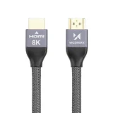 HDMI 2.1-Kabel 8K 60 Hz 48 Gbit/s 4K 120 Hz 2K 144 Hz 5 m silber 8