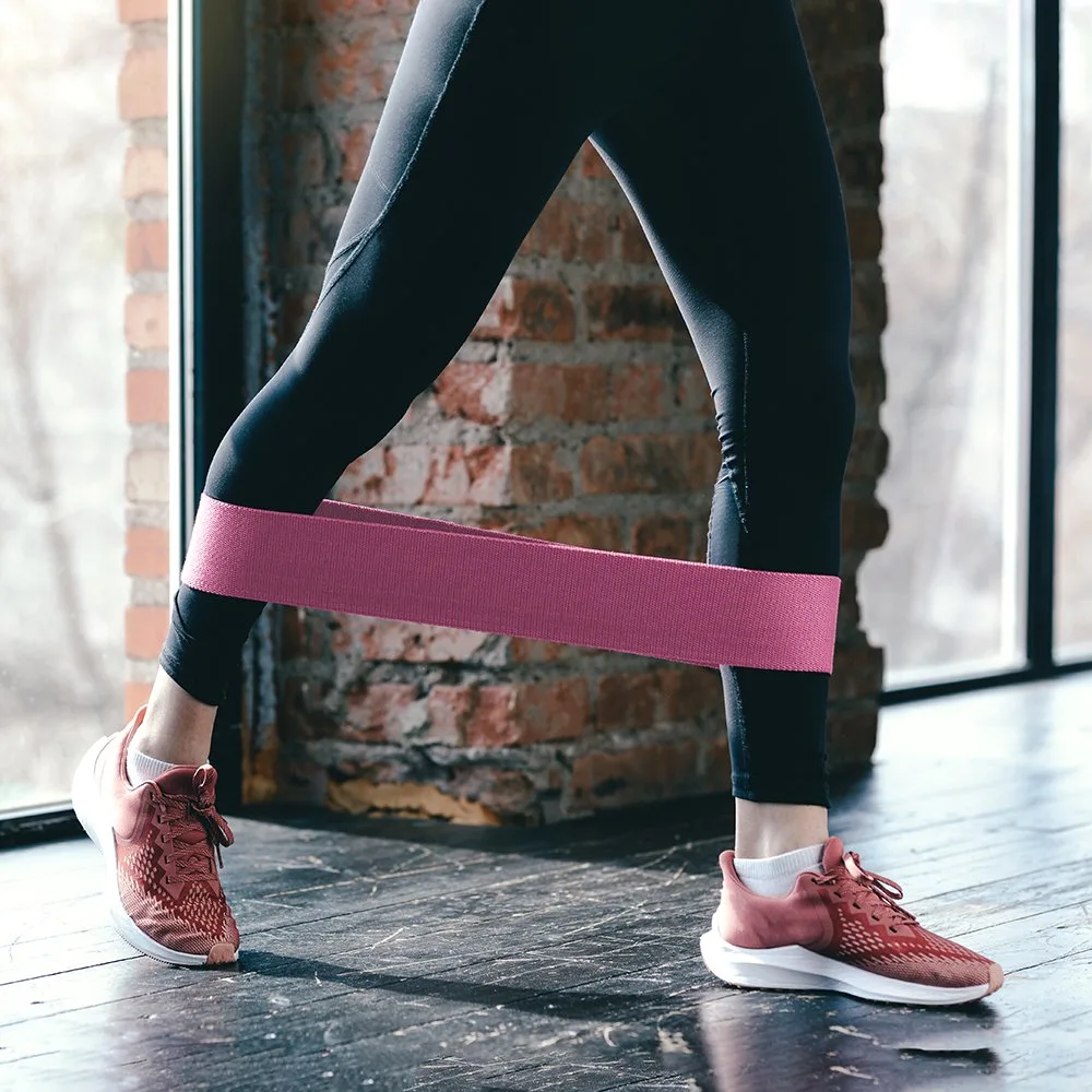 Tkane trake za otpor, gumene trake za vježbanje, mini trake, joga, fitness, CrossFit, set od 3 dijela 5