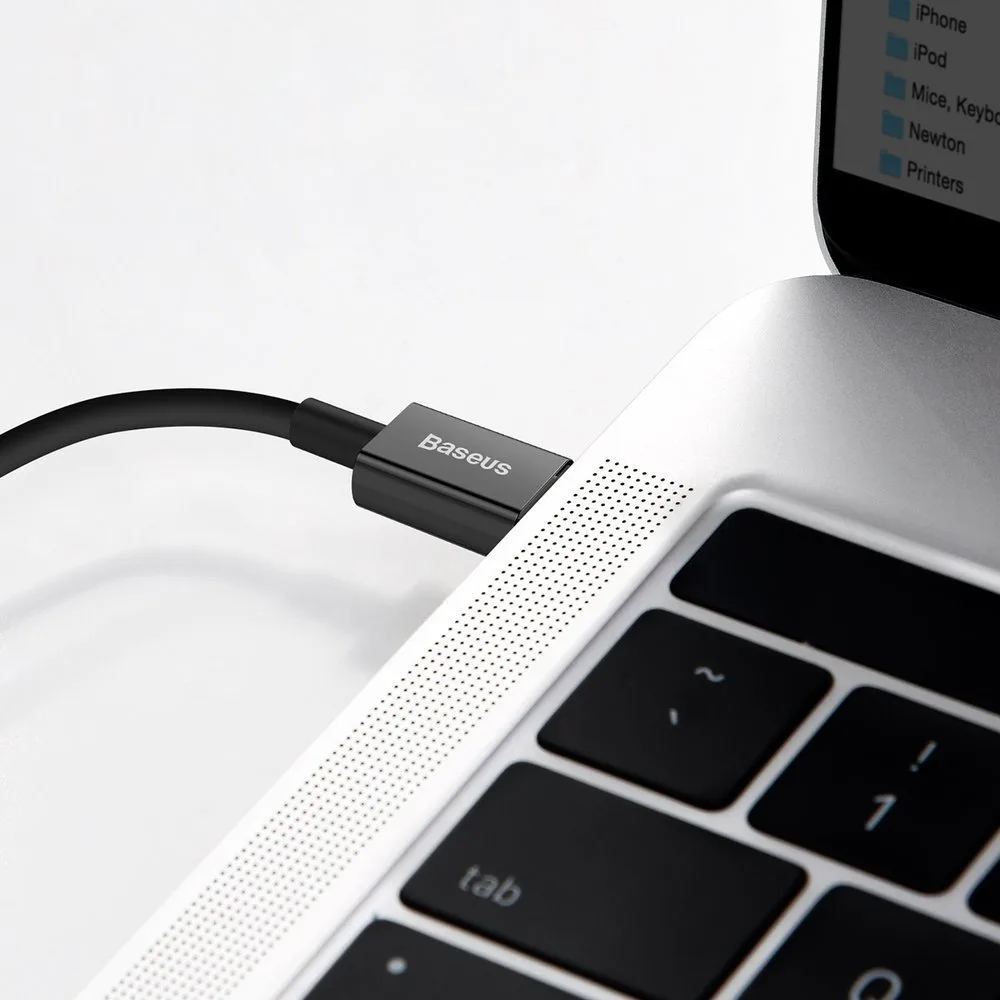 Superior USB-C to iPhone Lightning cable for fast charging, 20W, 1m, black 10