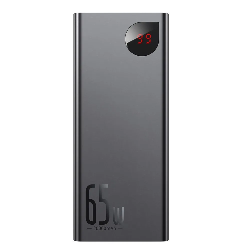 Adaman Power Bank 2x USB, 1x USB-C, 1x microUSB, 20000 mAh, 65 W-os gyorstöltés, fekete 5