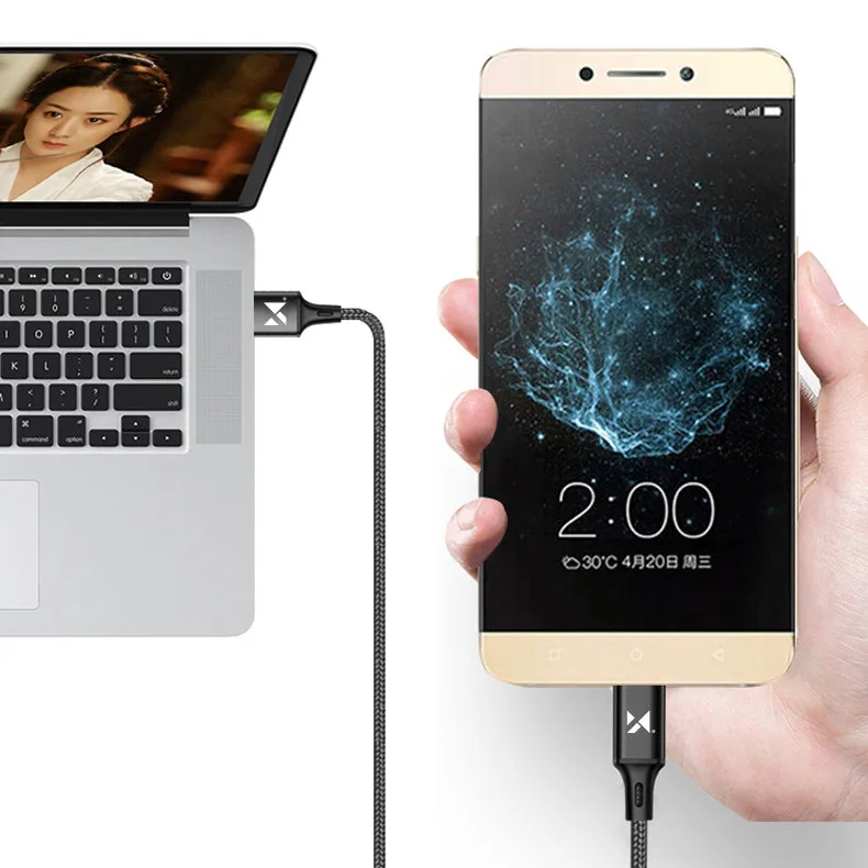 Kabel przewód USB Iphone Lightning 2.4A 1m czarny 10