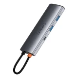 Višenamjenski 7-u-1 USB Type-C HDMI čitač TF kartica i hub, sivi 3