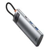 Višenamjenski 7-u-1 USB Type-C HDMI čitač TF kartica i hub, sivi 4