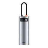 Višenamjenski 7-u-1 USB Type-C HDMI čitač TF kartica i hub, sivi 7