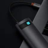 Višenamjenski 7-u-1 USB Type-C HDMI čitač TF kartica i hub, sivi 9