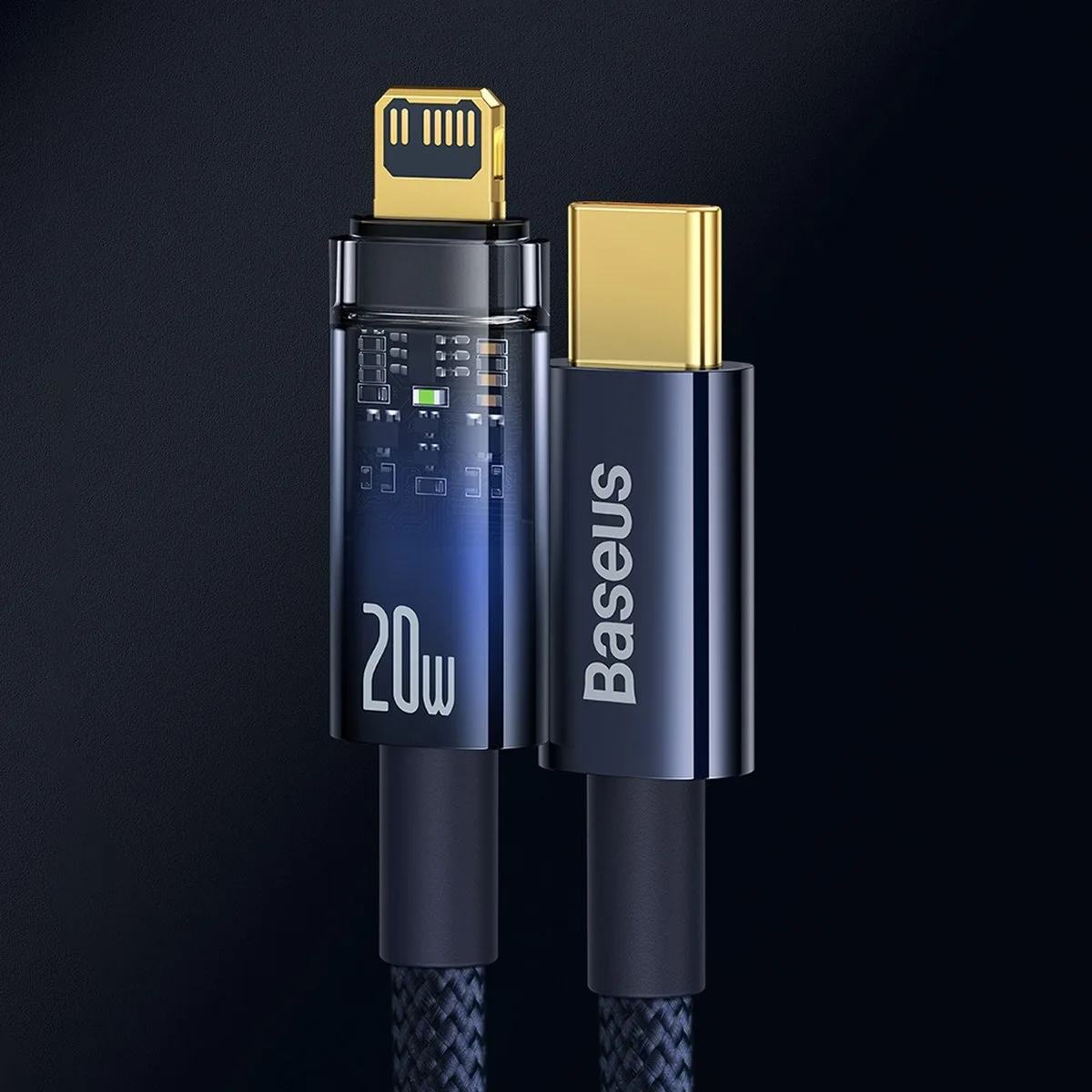 Explorer Series USB-C to iPhone Lightning Cable, 20W, 1m, Blue 11