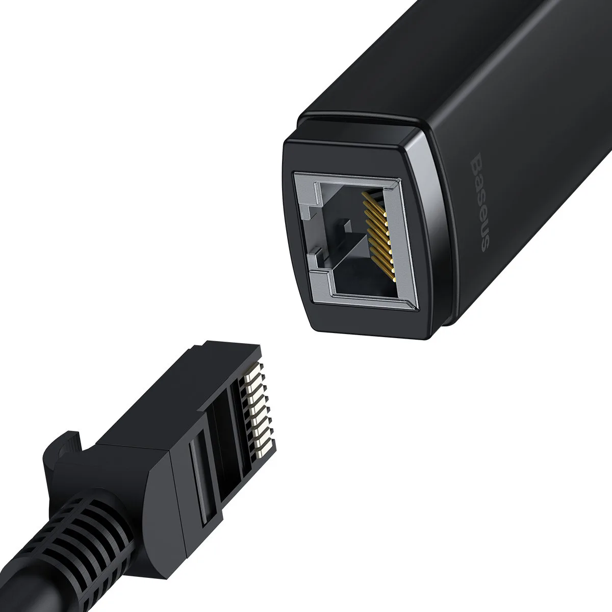 External USB Type-A RJ45 LAN network card, 100 Mbps, gray 2