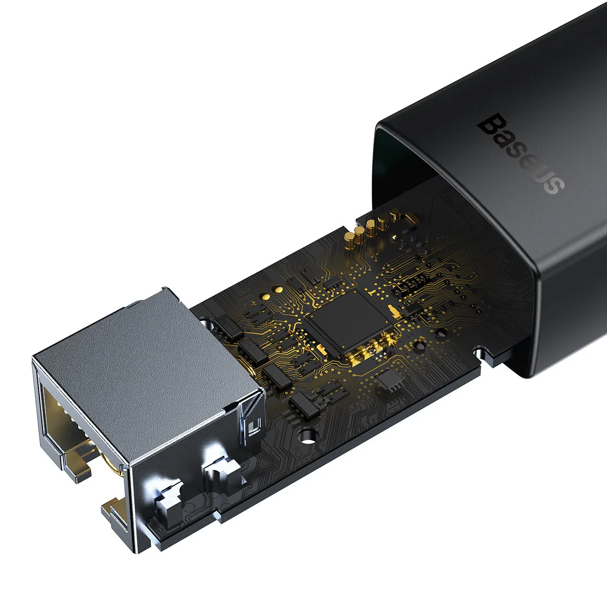 External USB Type-A RJ45 LAN network card, 100 Mbps, gray 4