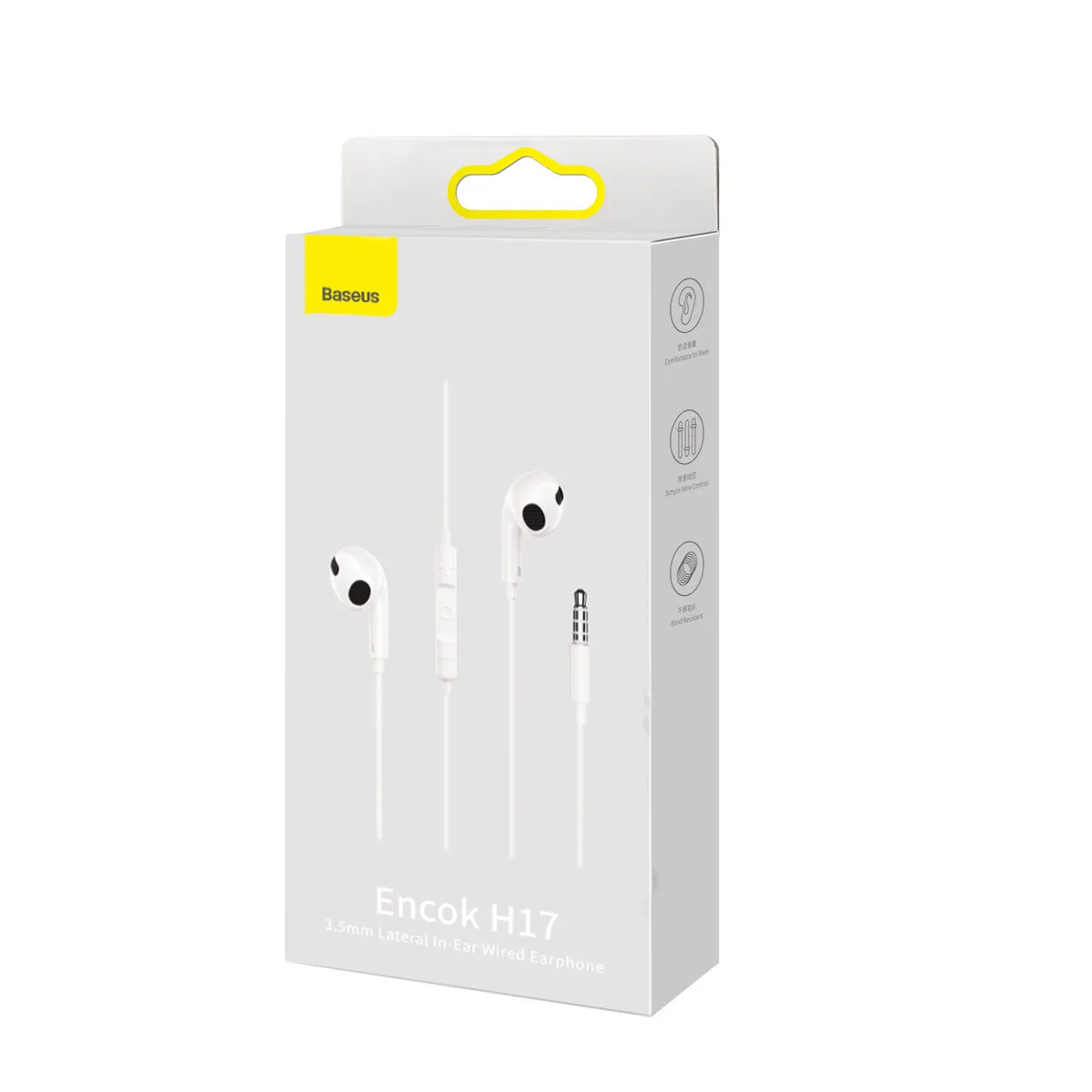 Encok H17 žičane slušalice, 3,5 mm mini-jack, bijele 5