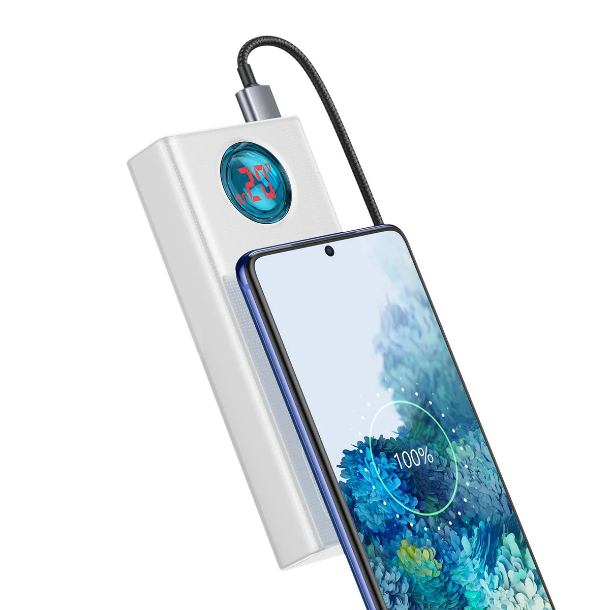 Amblight powerbank 65W 30000mAh Overseas Edition biały 3