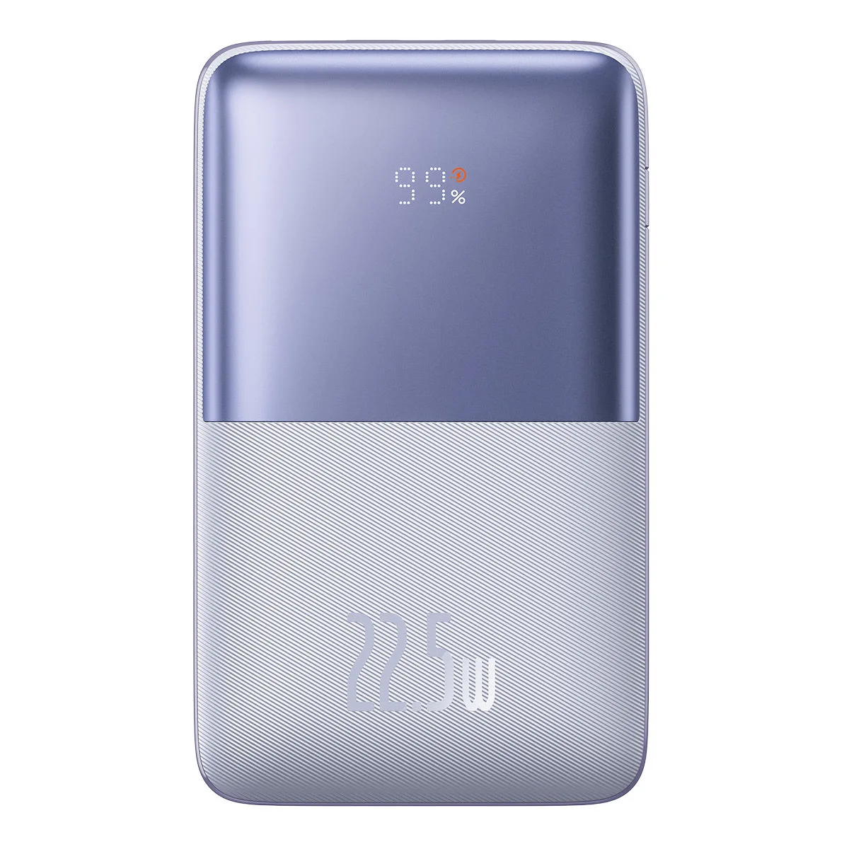 Bipow Pro 20000mAh 22,5W power bank 0,3 m-es USB-C kábellel, lila