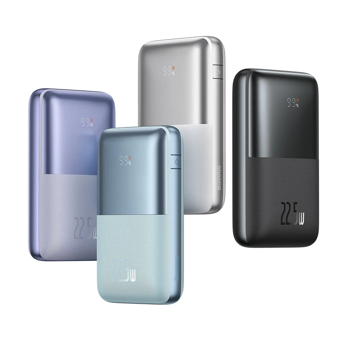 Baterie externă Bipow Pro 20000mAh 22,5W cu cablu USB-C de 0,3 m, violet 8
