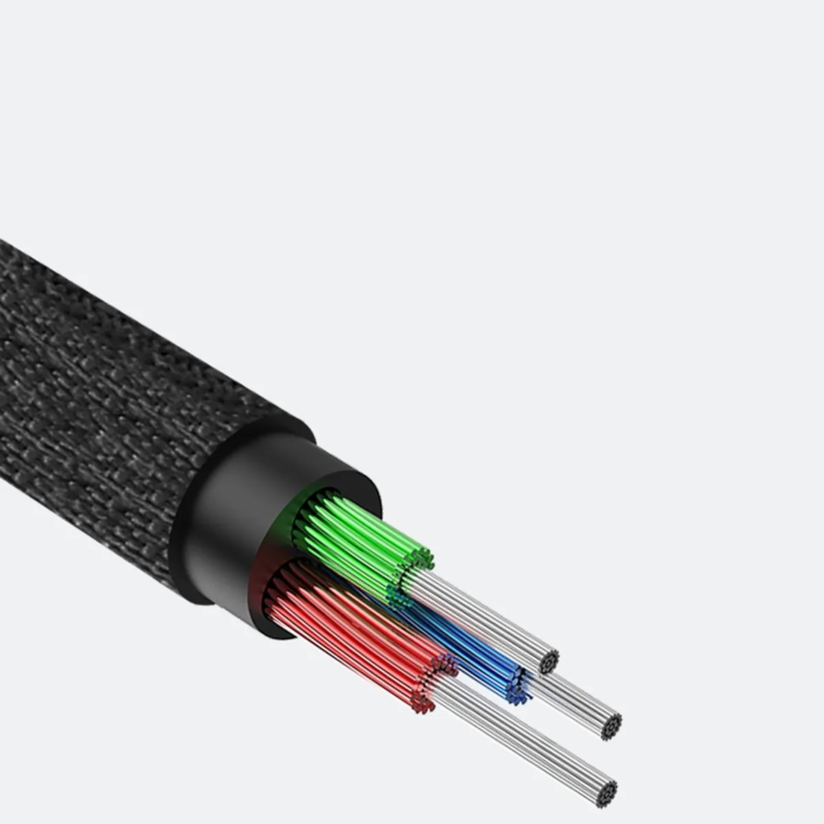 Yiven M30 3,5 mm-es sztereó AUX audio kábel, hím mini jack, 1 m, ezüst-fekete 11