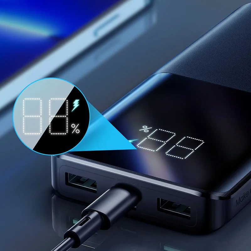 22,5 W 10000 mAh Power Bank s PD, QC3.0 i AFC, crna 9