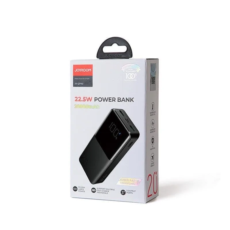 20000mAh 22.5W PD QC3.0 AFC Power Bank, Black 5