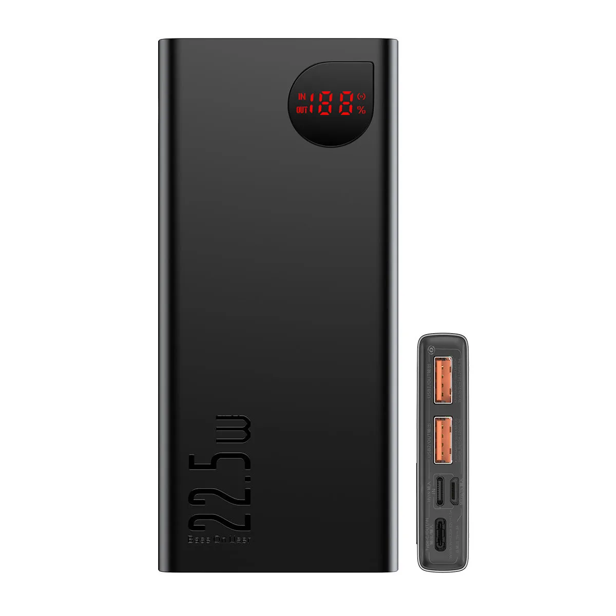 Adaman fém power bank gyors töltéssel, 10000 mAh, 22,5 W