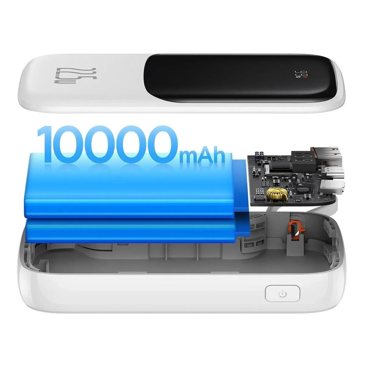 10000mAh 22.5W QC-PD-SCP-FCP Fast Charging Power Bank with USB-C Cable (White) 8