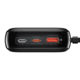 20000 mAh-s, 20 W-os QC-PD-SCP-FCP gyorstöltő power bank iPhone Lightning kábellel, fekete 6