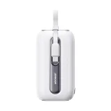 10000mAh Power Bank Colorful Series 22.5W s USB-C i iPhone Lightning kabelima, bijela