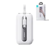 10000mAh Power Bank Colorful Series 22.5W s USB-C i iPhone Lightning kabelima, bijela 8