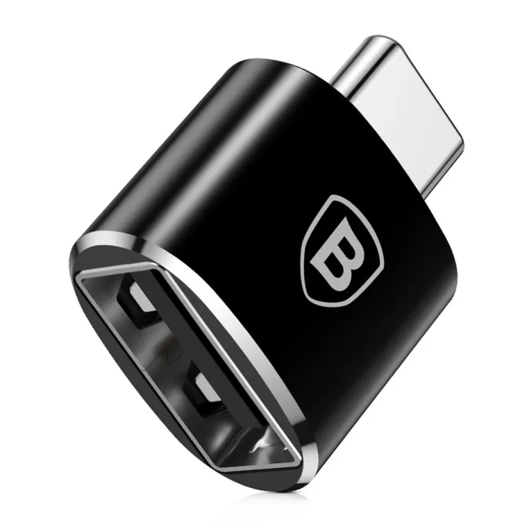 USB–USB-C OTG adapter – fekete